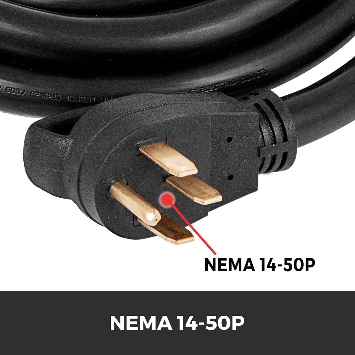 25Ft 50Amp 6 Gauge Generator Extension Cord U37208
