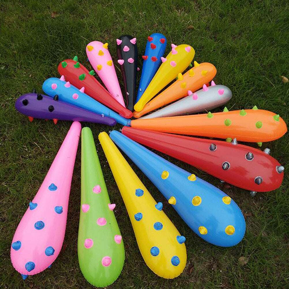 8pcs 55cm Inflatable Mace Clapper Hammers Toys (Mixed Color) P223453