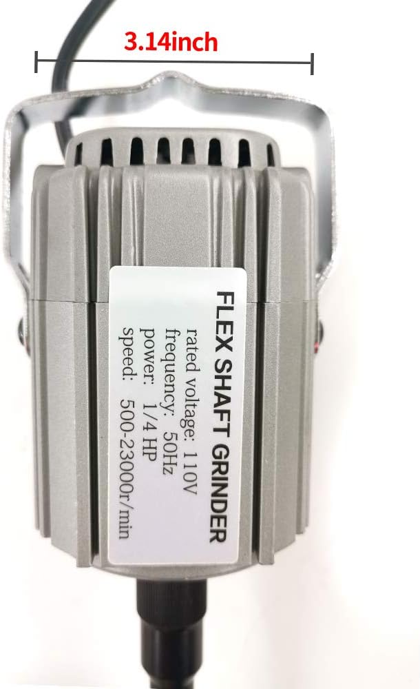 Flex Shaft Rotary Tool 780W 6.5MM Hanging Grinder Carver with Foot Pedal Control H32421