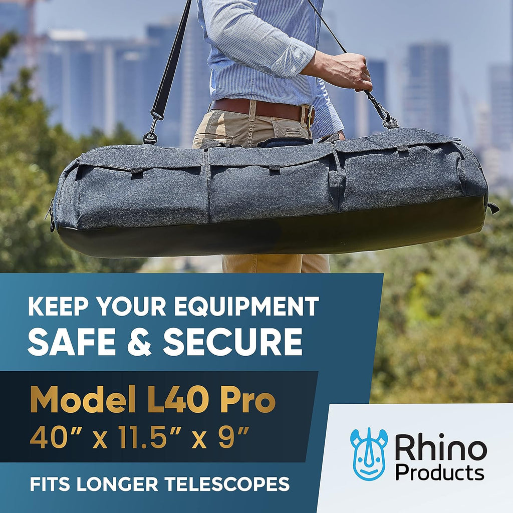 40 Inches Shock-Absorbent Telescope Carrying Case with Adjustable Shoulder Strap M246930