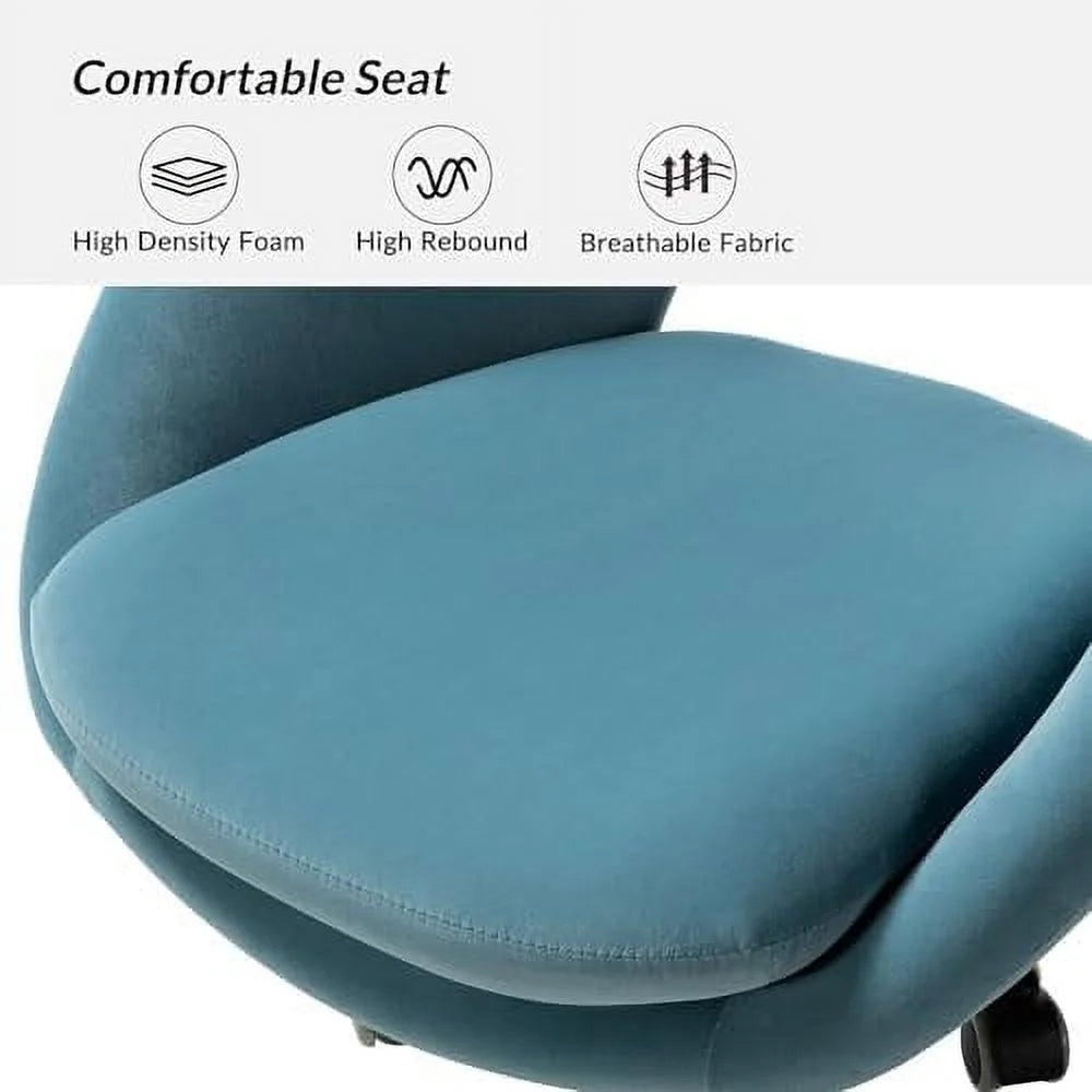 Modern Velvet Office Chair with Adjustable Swivel V505210