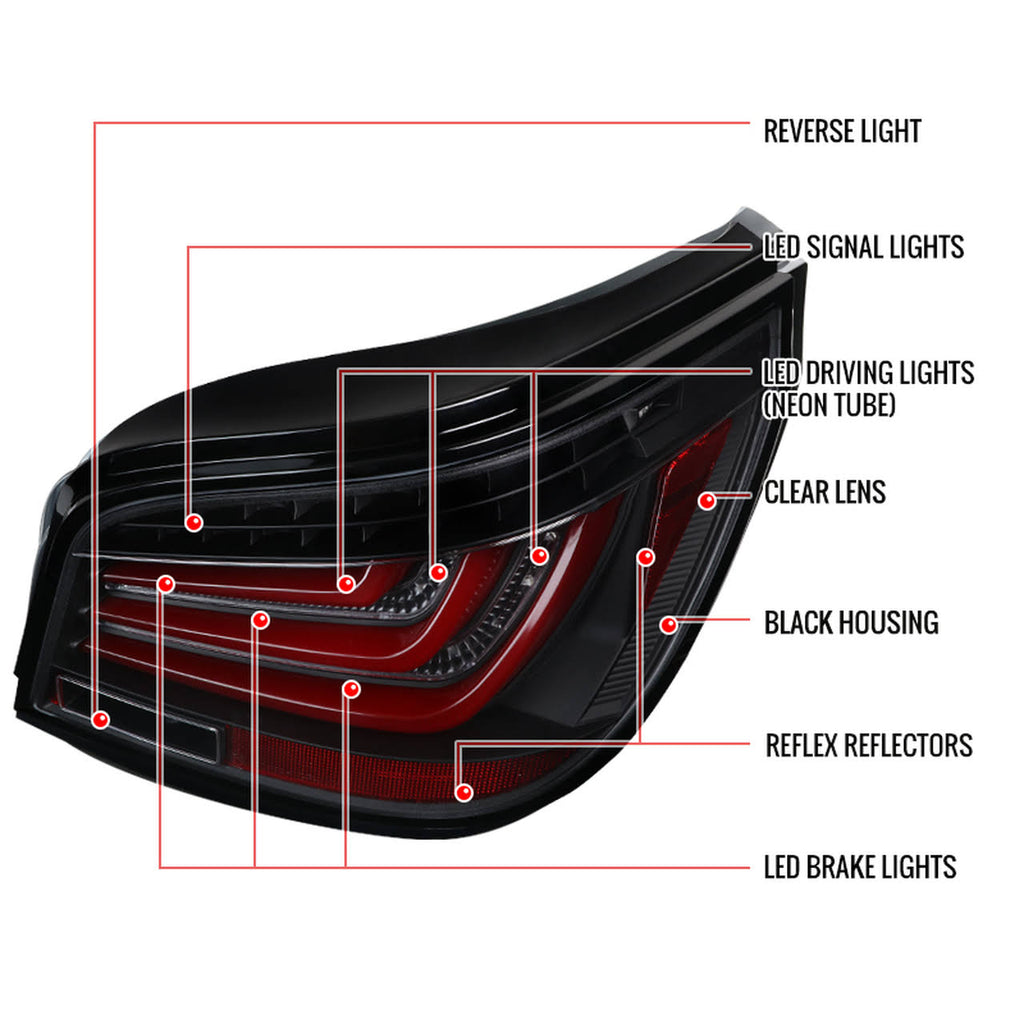 Black LED Tail Lights V784060