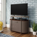 Mid-Century Modern TV Stand, Umber Wood Finish P7954