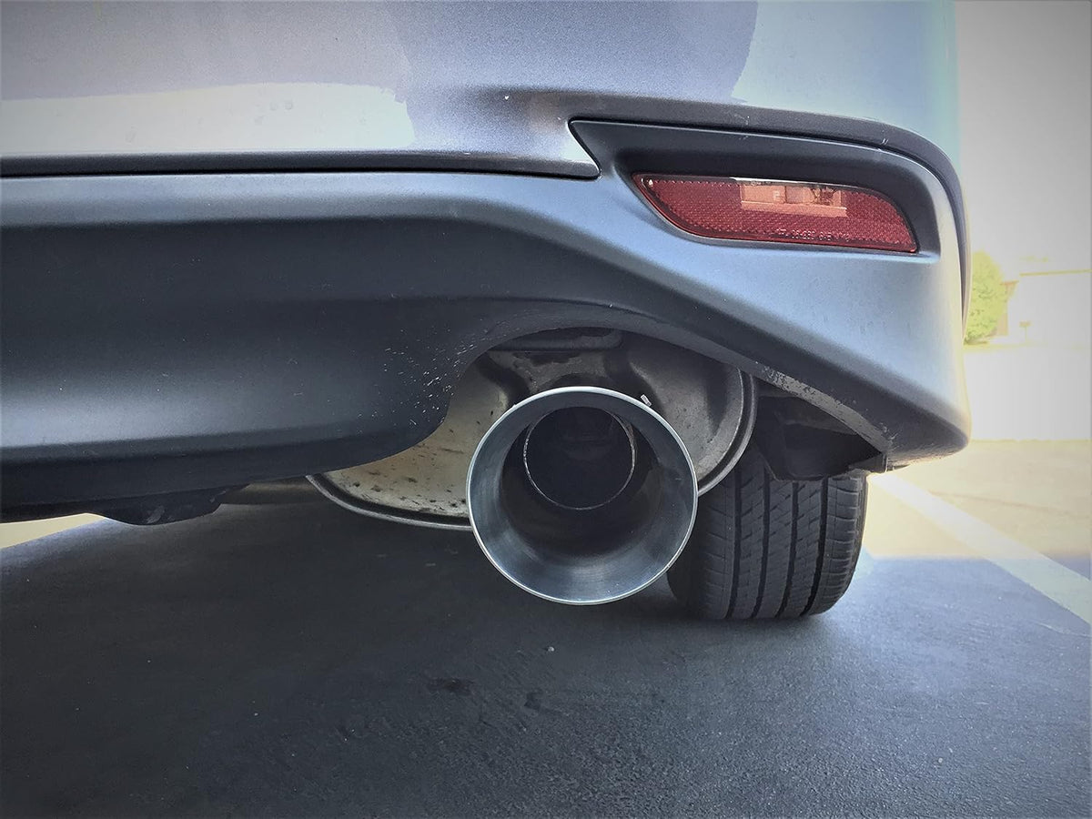 Universal Exhaust Tip Stainless Steel Double Wall Chrome Polish Pack of 2 B3835