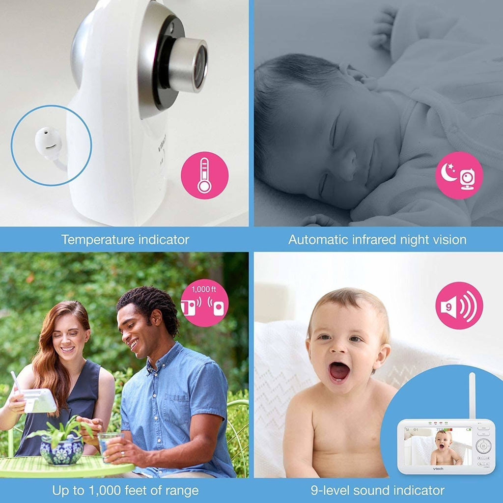 Video Baby Monitor with Wide Angle and Standard Lens F9745