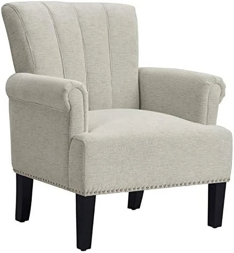 Polyester Upholstered Tufted Club Chair J1012