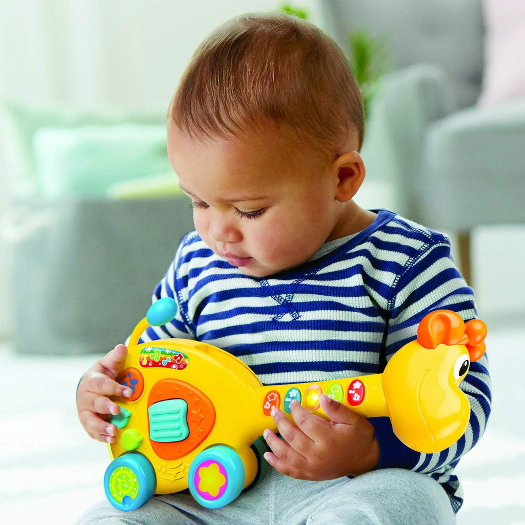 2-in-1 Pull Along Giraffe Toy & Guitar, Baby Musical Guitar Toy, Push and Pull Activity Toy, Pack of 2 A799442
