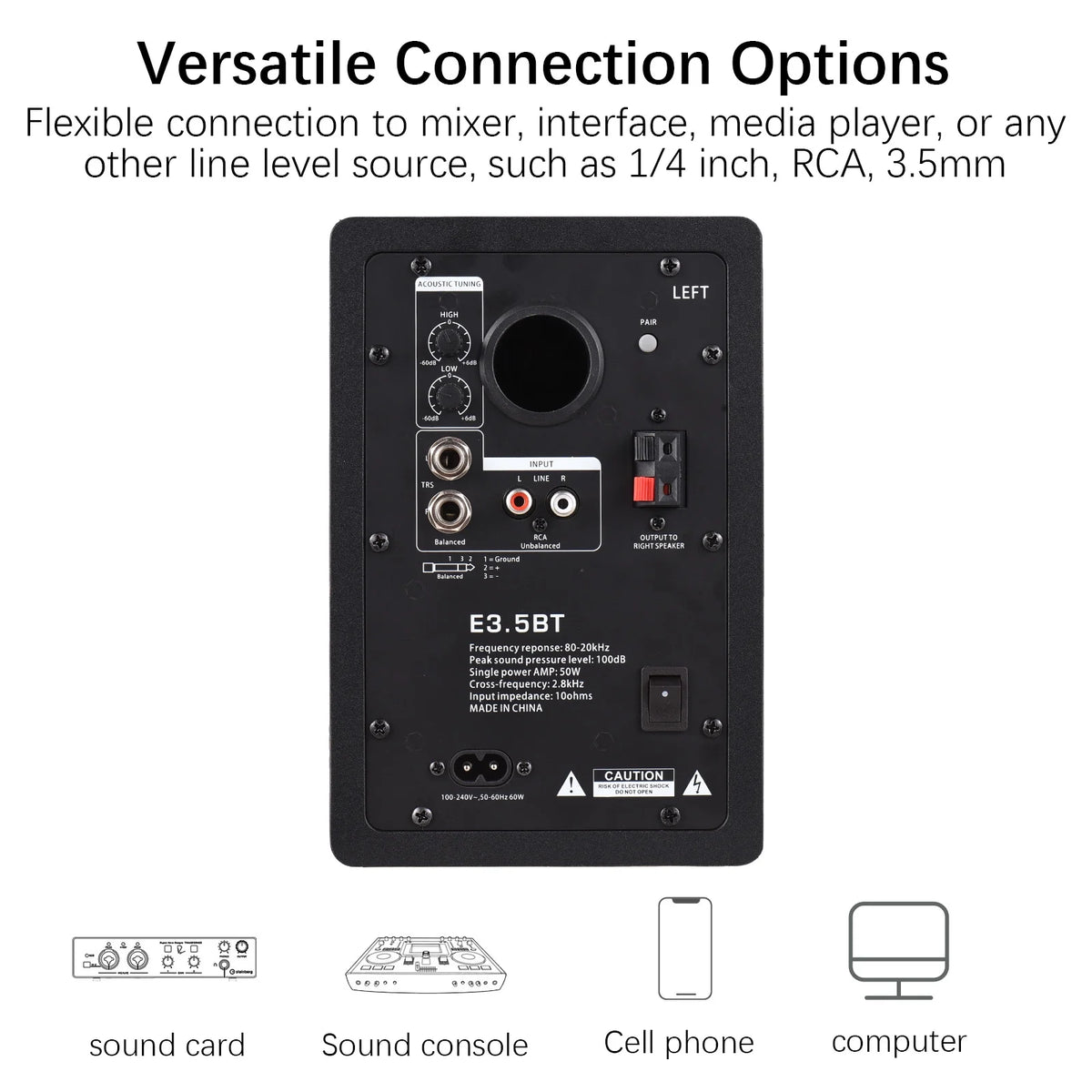 50W Active Near-field Studio Speakers X268