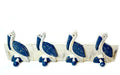 Hand Carved Wooden Wall Hanging Pelican Towel Hooks P881