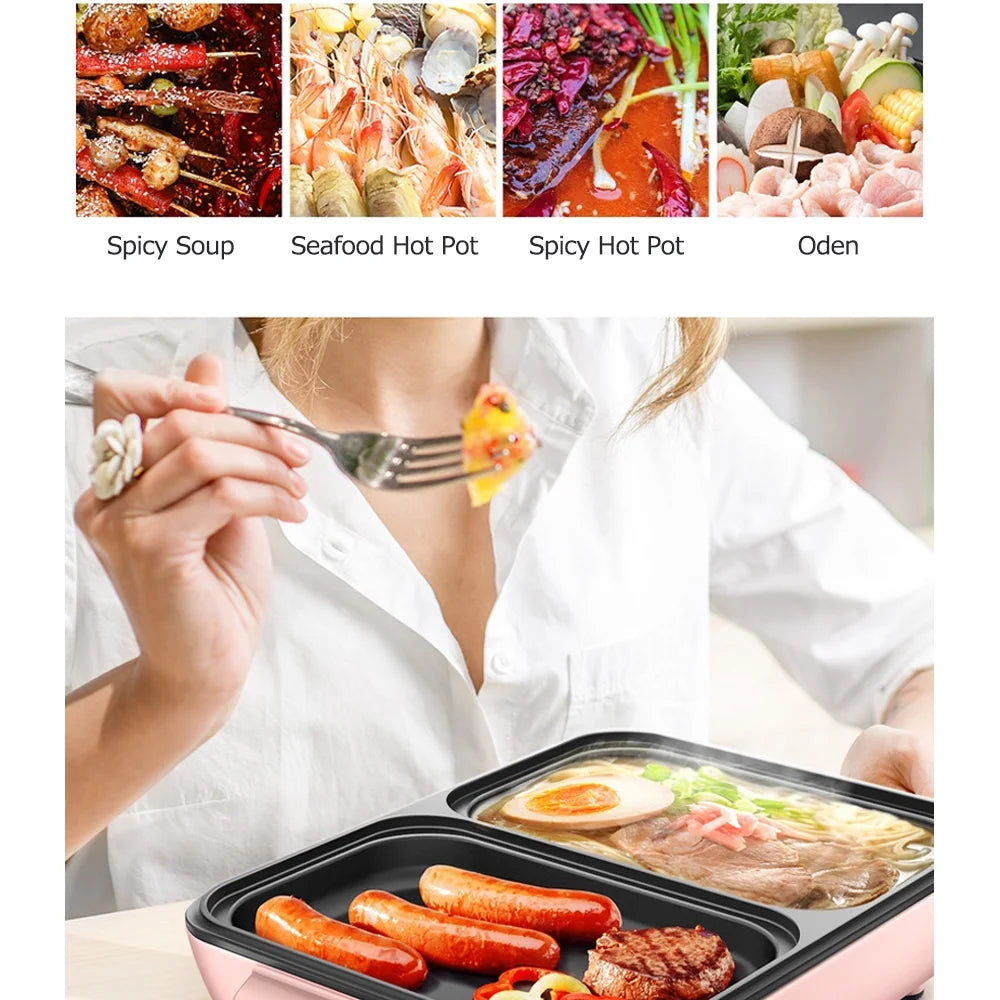 Electric Grill Pan 2L 1200W Barbecue Machine P593