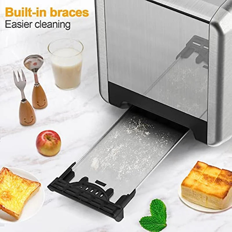 2 Slice Stainless Steel Toaster with Bagel Function J49226