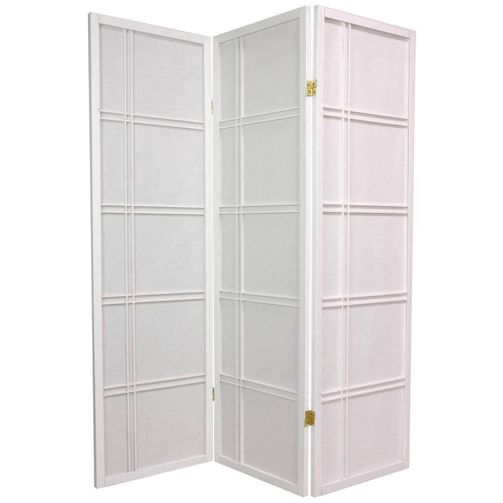 White 4 Panel Shoji Screen P673854
