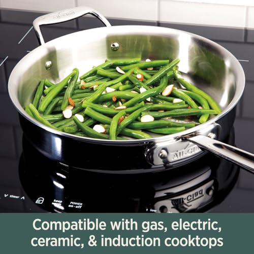 5-Ply Brushed Stainless Steel Fry Pan 8 Inch R6514