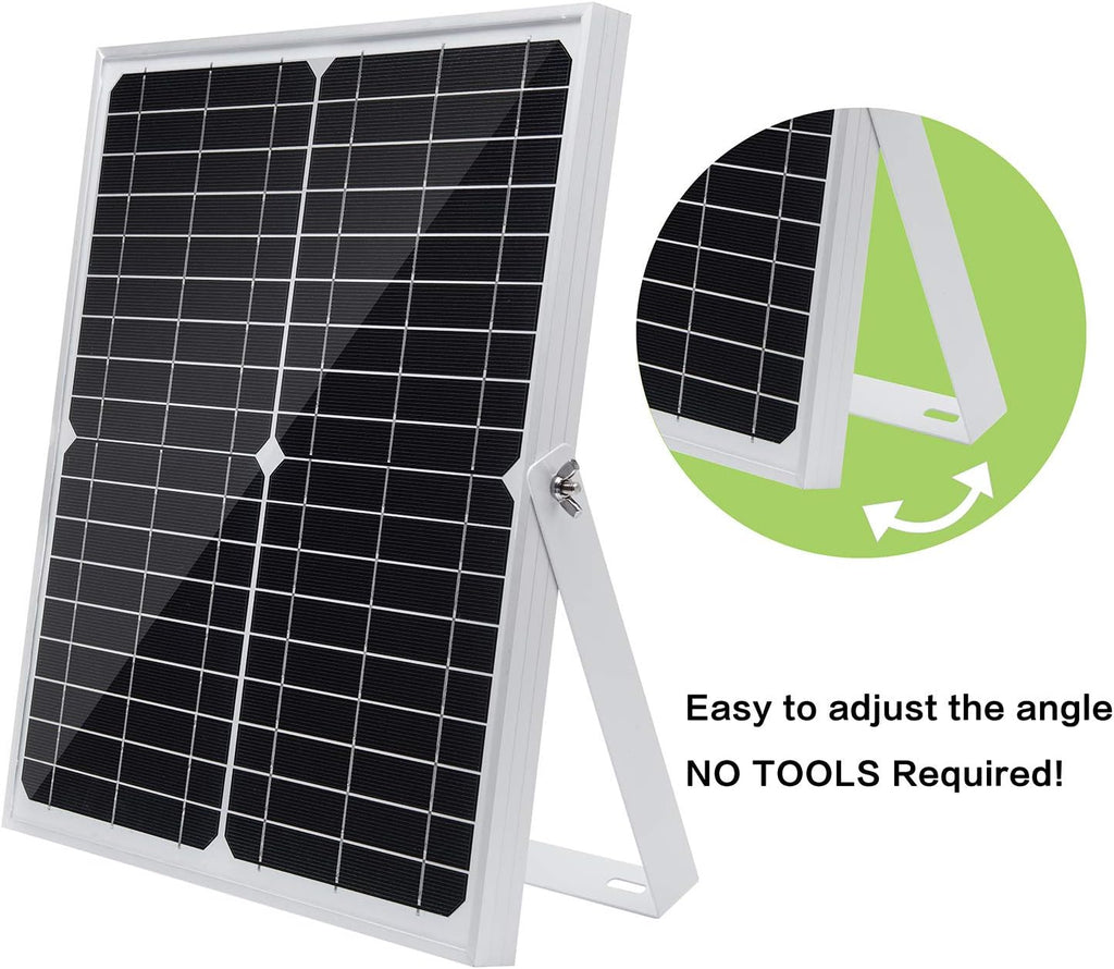 20W 12V Solar Panel Kit with 10A PWM Charge Controller and Adjustable Mount I147751