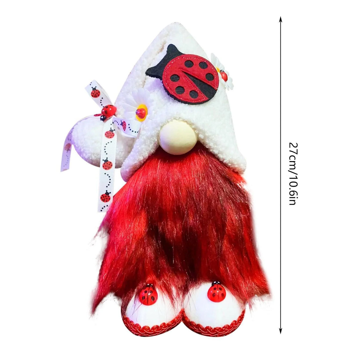 Ladybugs Daisy Holiday Ornament Doll Polyester One Size V1199