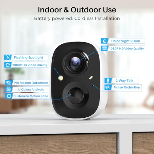 2K Color Night Vision Wireless Outdoor Security Camera M212