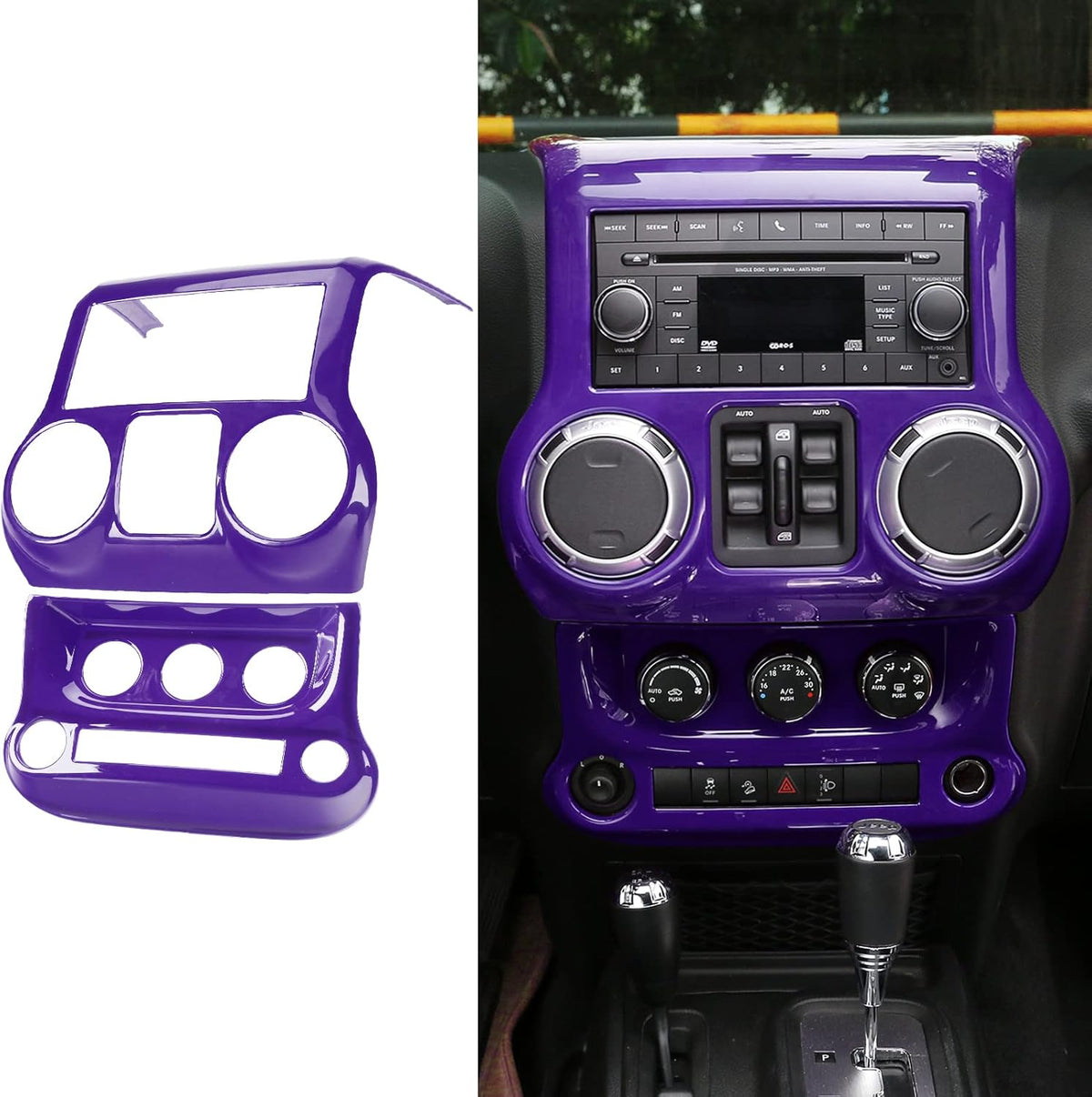 Car Interior Center Console Dashboard Panel & Air Conditioning Switch Panel Frame Cover Trims G59414