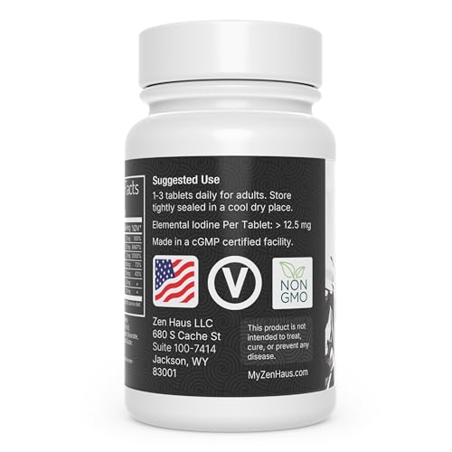 Iodine Supplement 12.5 mg with Selenium 200 Tablets T2349