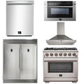 36 Inch Pro Gas Range, Wall Mount Range Hood, Refrigerator, Microwave Drawer, Dishwasher Q7354