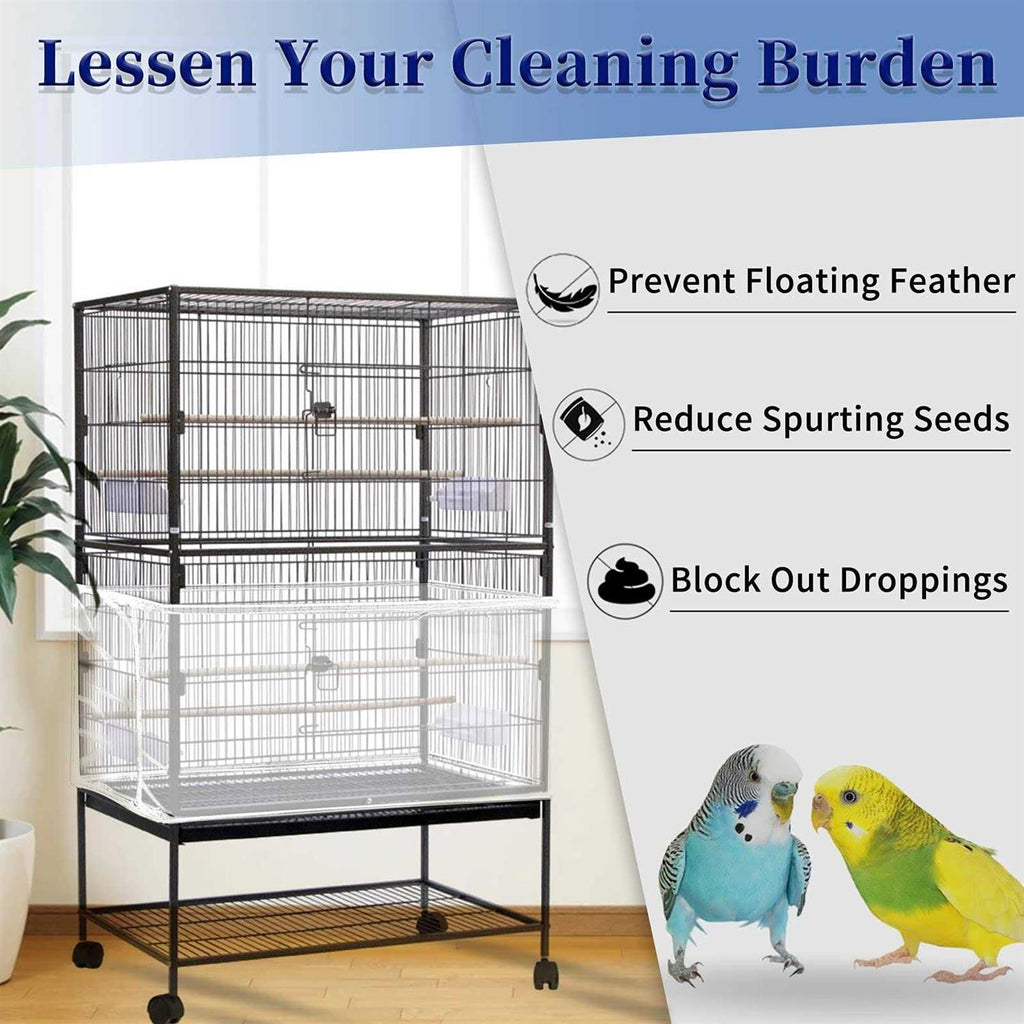 Large Adjustable Soft Airy Nylon Mesh Bird Cage Cover V9713