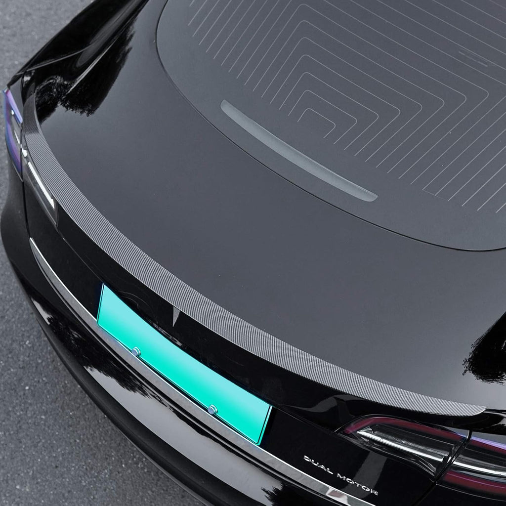 Matte Black Trunk Spoiler Wing Lip for Tesla Model 3, Pack of 2 E6391