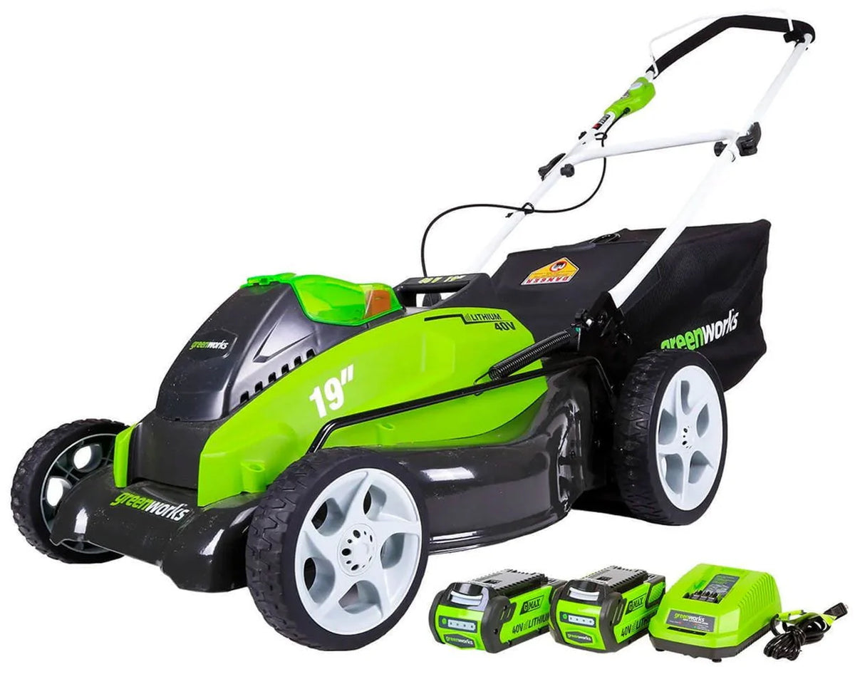40V 19 Brushless Walk-Behind Lawn Mower with Battery & Charger C3577