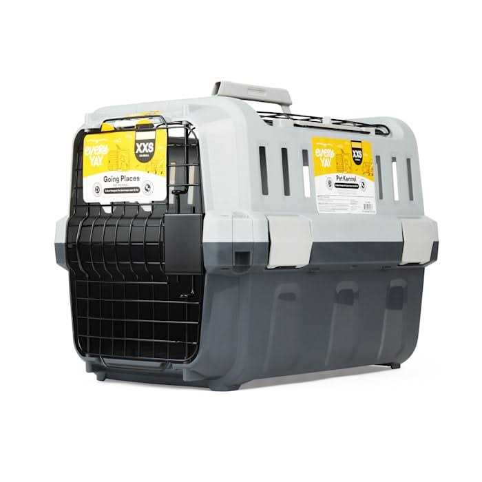 Grey 2-Door Pet Kennel T253