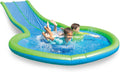 Extra Long 25-Foot Double Lane Water Slide with Sprinkler and Splash Pool F2834