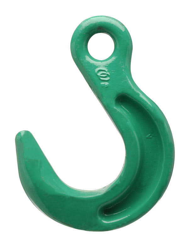 9/32x22 Cam-Alloy Eye Foundry Hook, Grade 100, Painted Green P49082