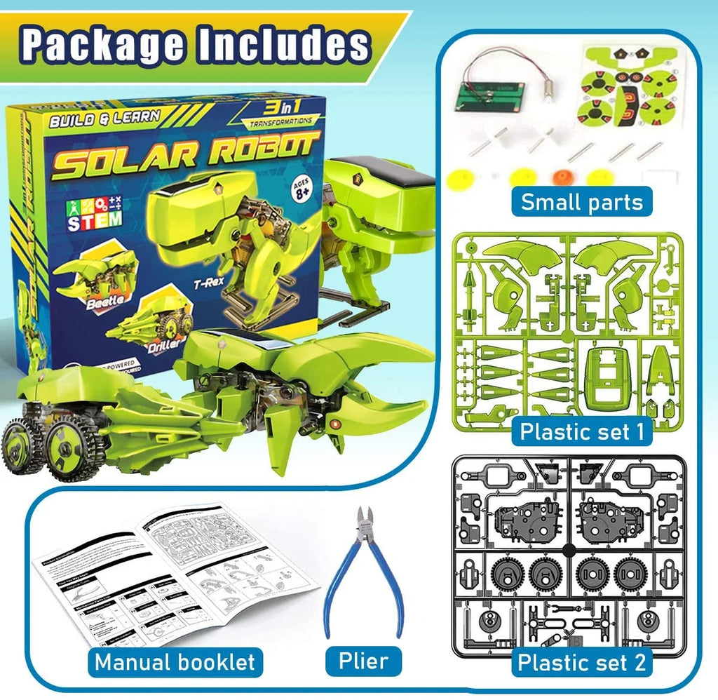 Solar Robot Kit 3-in-1 STEM Projects Robot Kit V61518