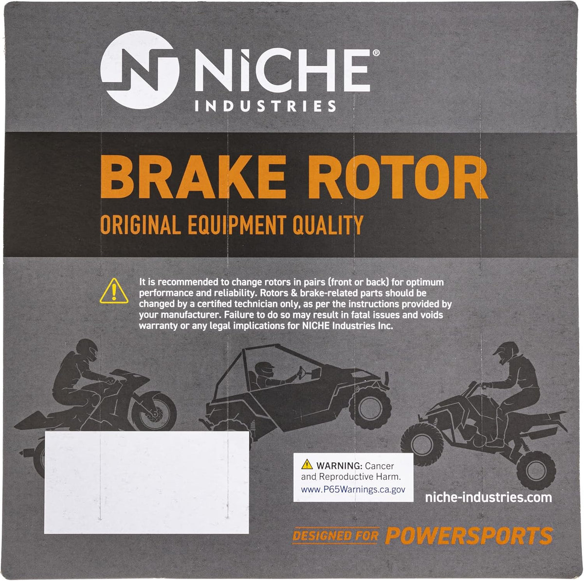 Complete Brake Rotor Pad Semi Metallic Kit For Polaris Ranger ATV K5990