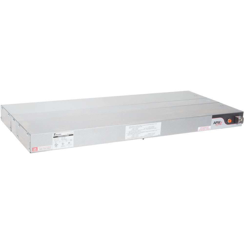 24" High Wattage Lighted Calrod Double Food Warmer with Toggle Controls V602