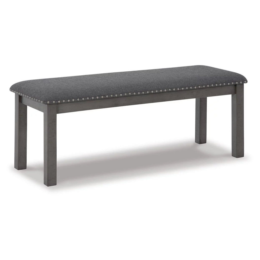 Antique Gray Wood Bench P982846
