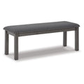 Antique Gray Wood Bench P982846