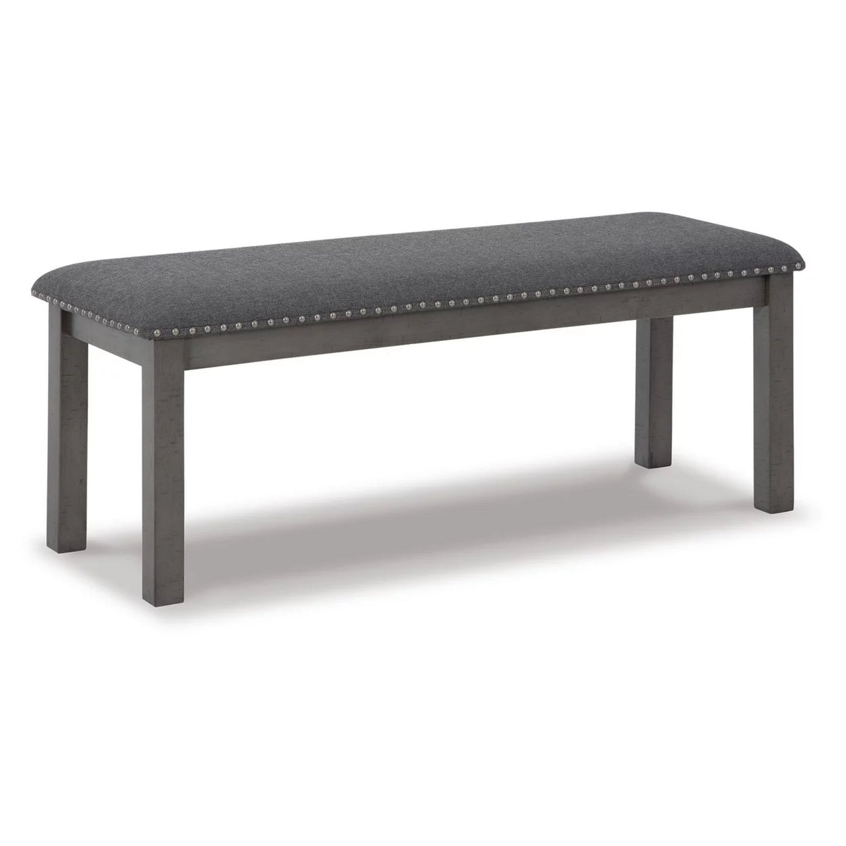 Antique Gray Wood Bench P982846