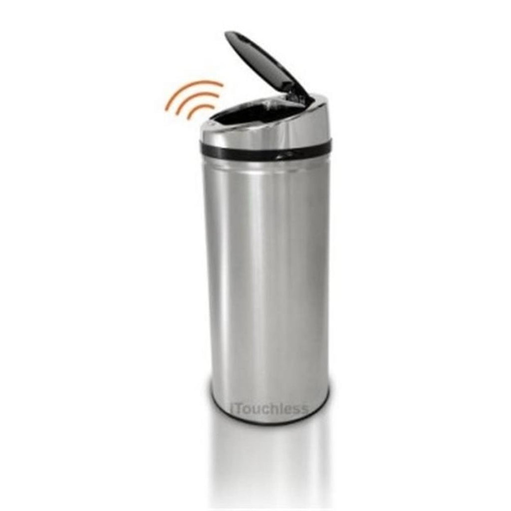 8 Gal Touchless Stainless Steel Trash Can Z73460