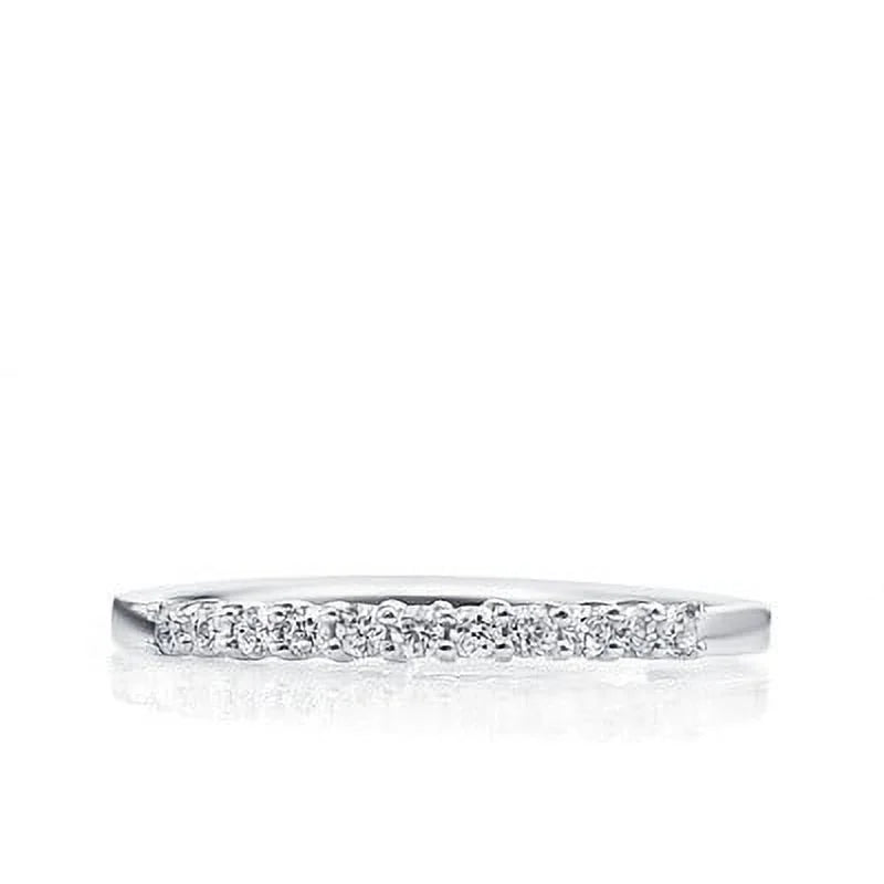 1/4 Carat Diamond Wedding Ring Band on White Gold D201