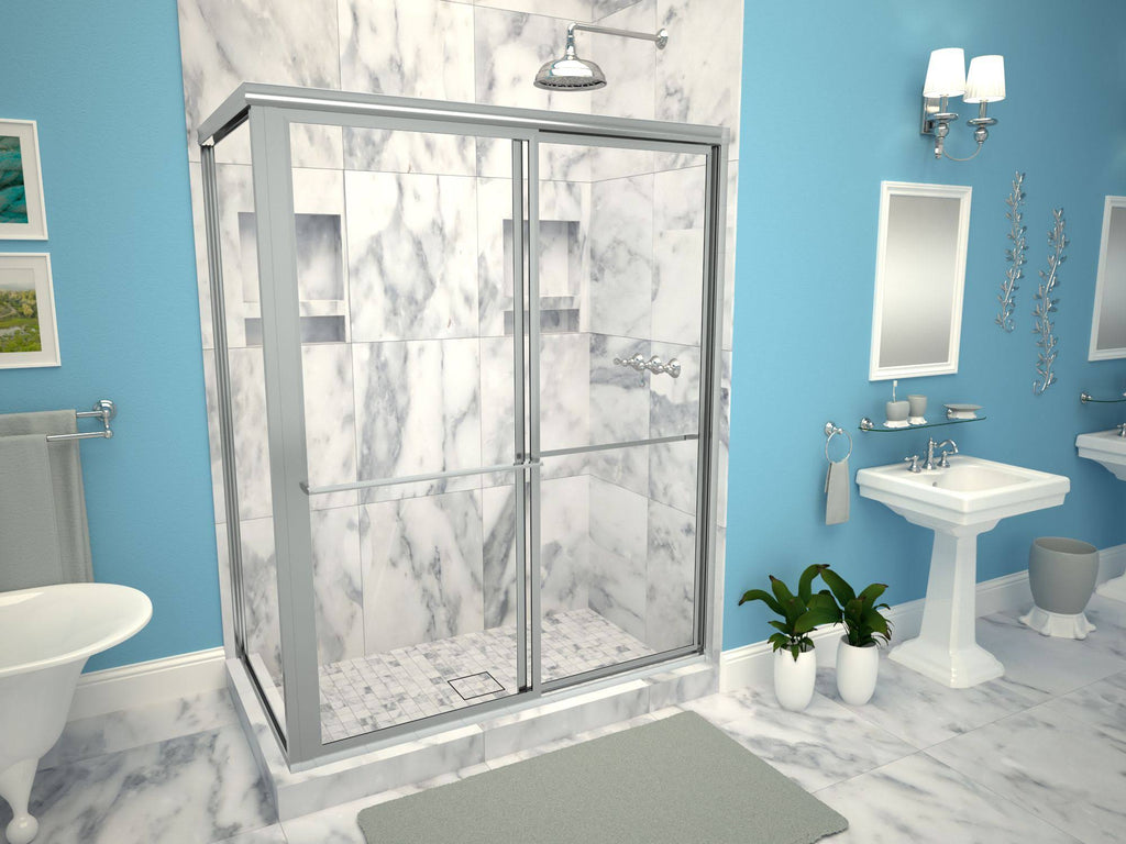 42x22 x 36x22 Double Threshold Shower Base with Drain Y9240