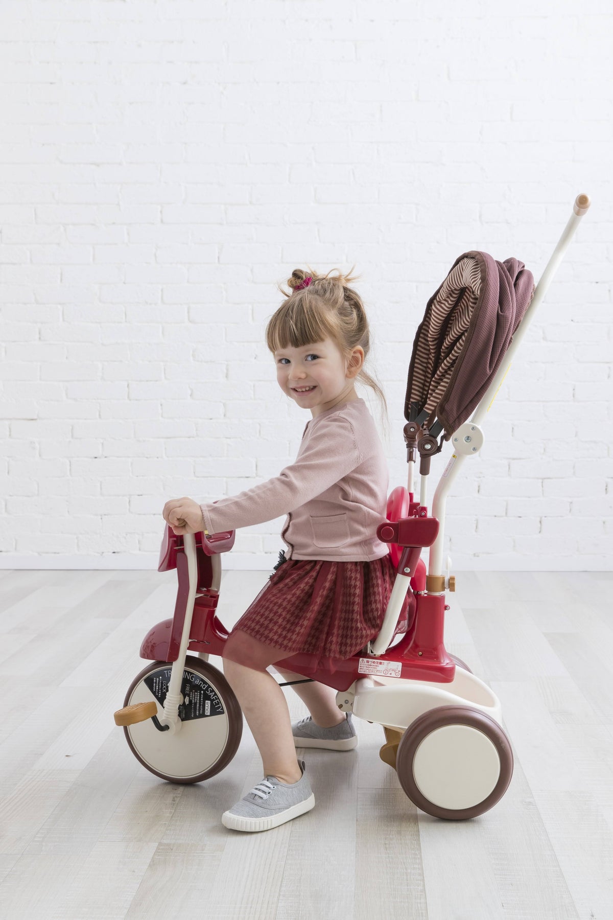 3-in-1 Folding Tricycle with Canopy White F46731