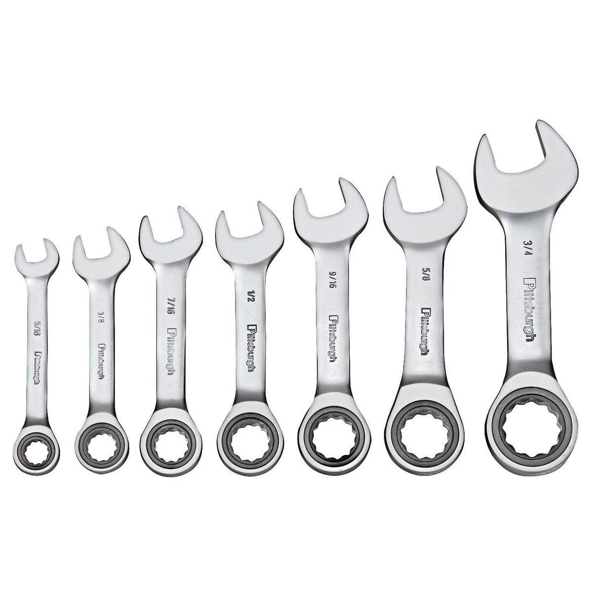 SAE Ratcheting Combination Wrench Set, 7 Piece G427