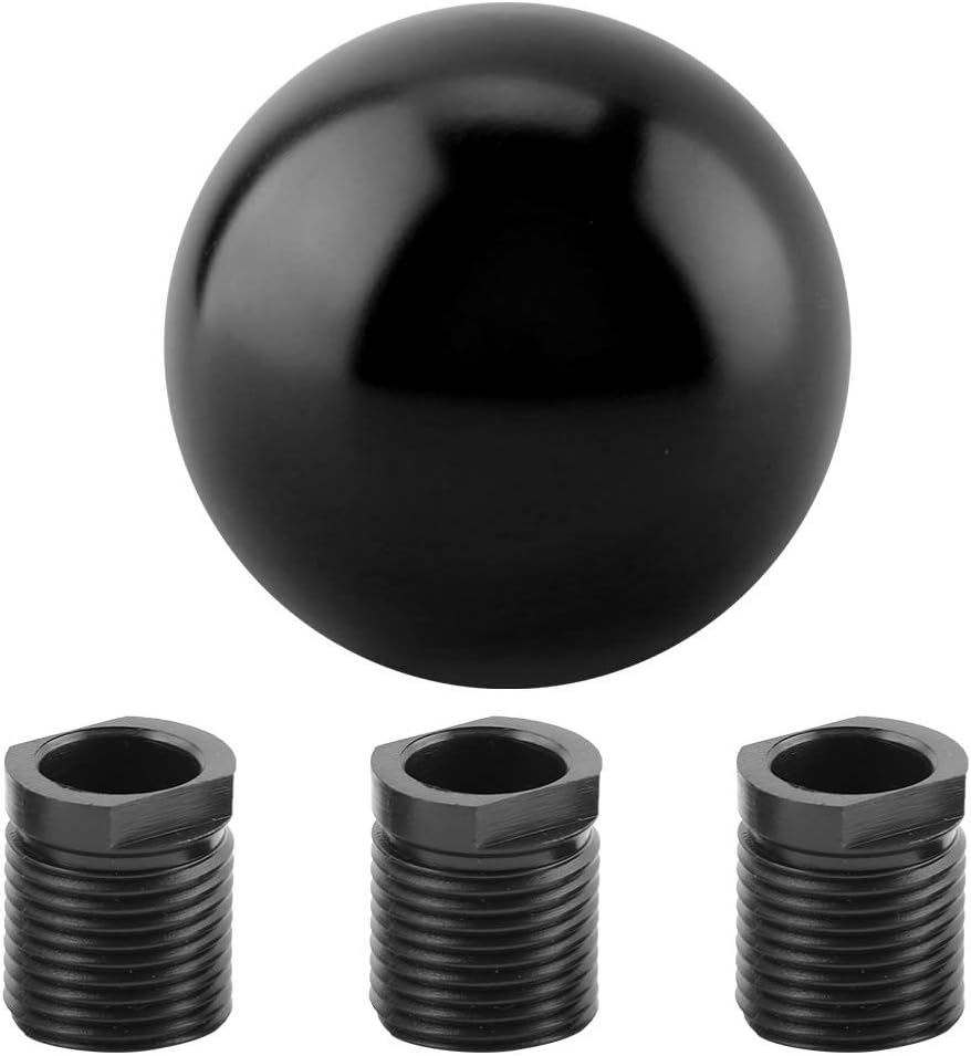 Universal Manual Gear Shift Knob Round Ball Shape Pack of 2 W201498