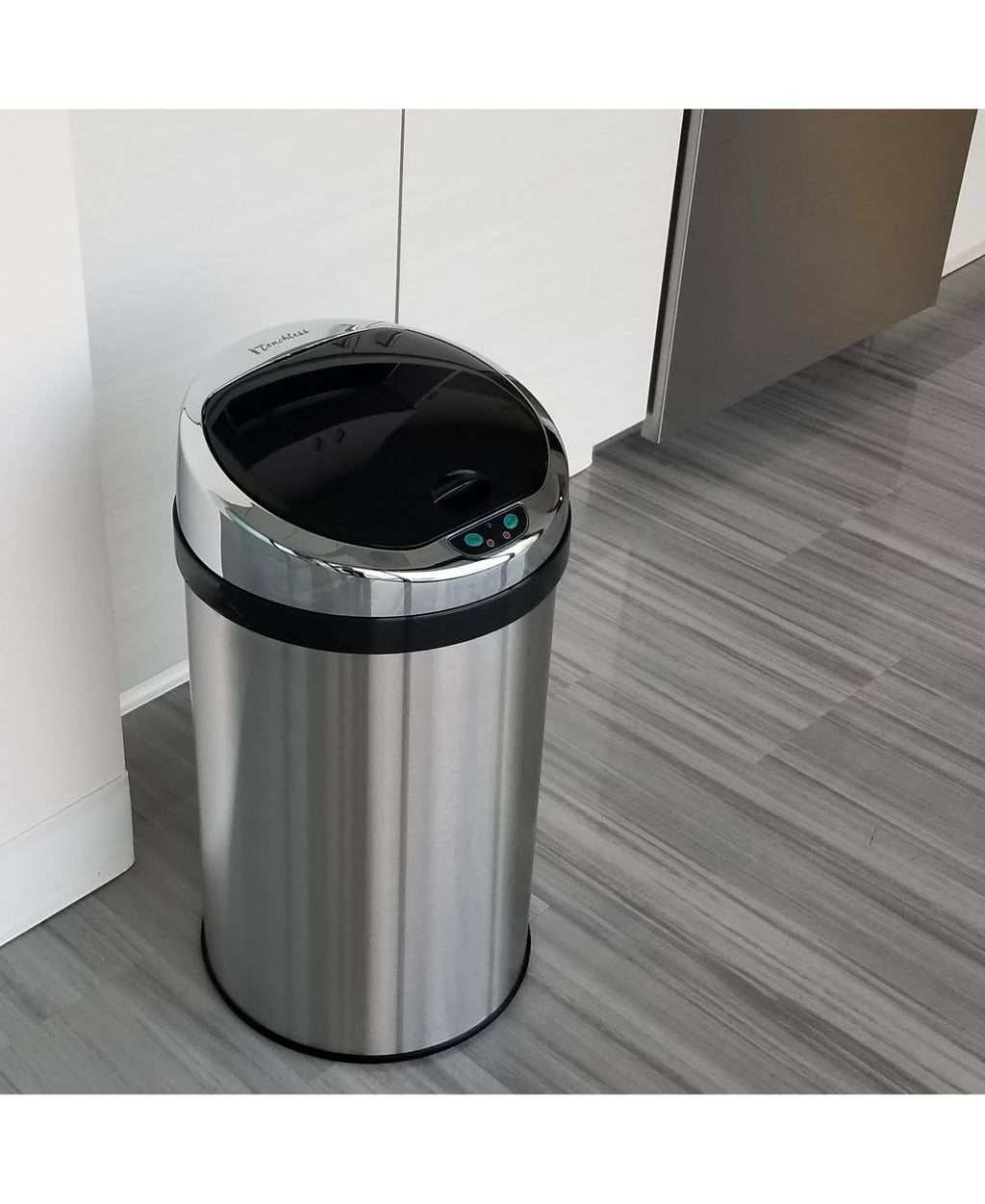 8 Gal Touchless Stainless Steel Trash Can Z73460