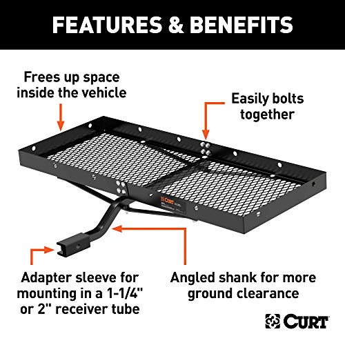 48 x 20-Inch Hitch Cargo Carrier, 300 lbs Capacity P69820