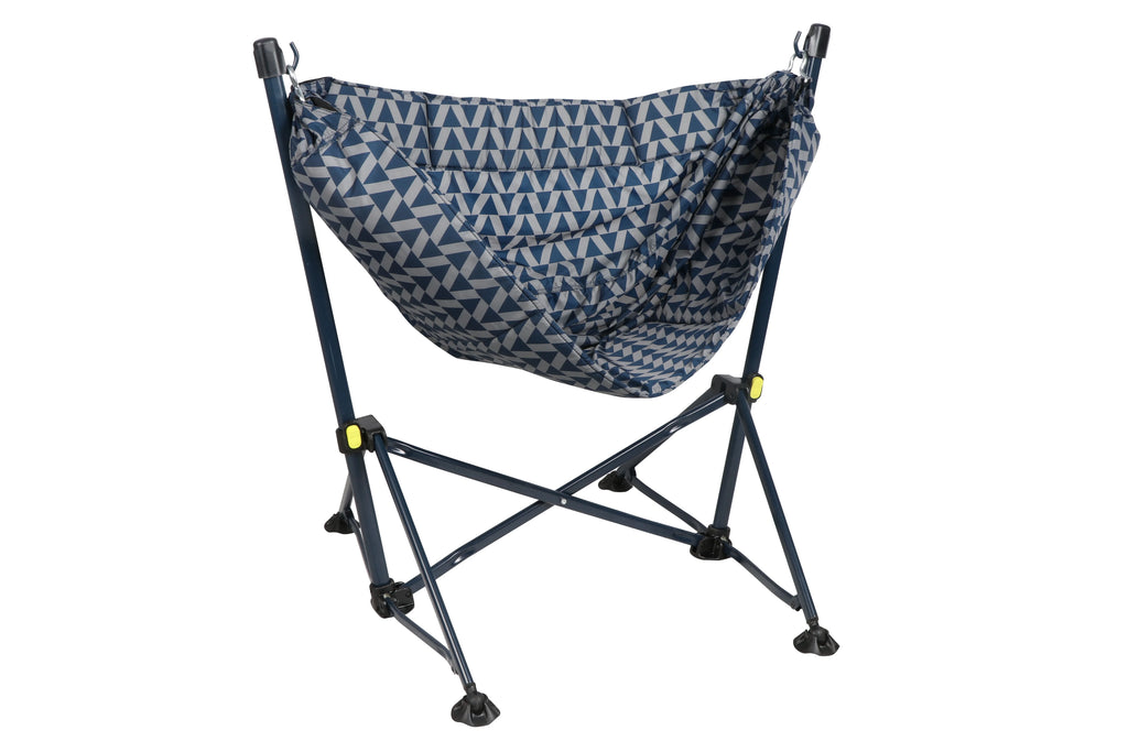 Blue Nylon Portable Hammock Camping Chair M7603