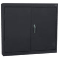 Solid Door Wall Cabinet Black M3188