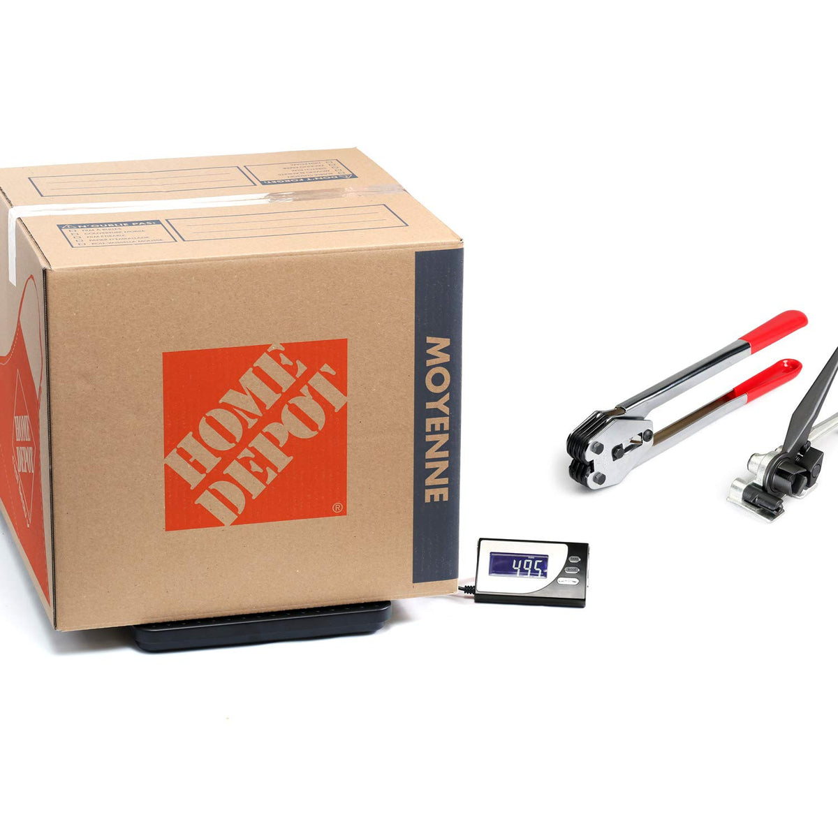 Digital Heavy Duty Postal Shipping Scale, Cast Aluminum Pan, Backlit LCD, AC Adapter, Multi Weight Unit, Pack of 2 M182