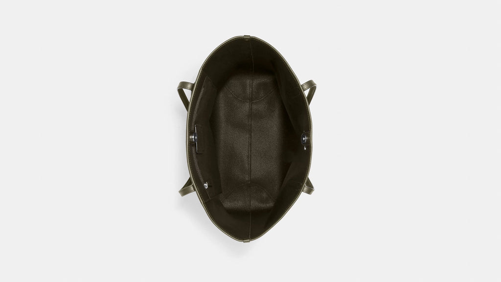 Signature Canvas Khaki Tote W340