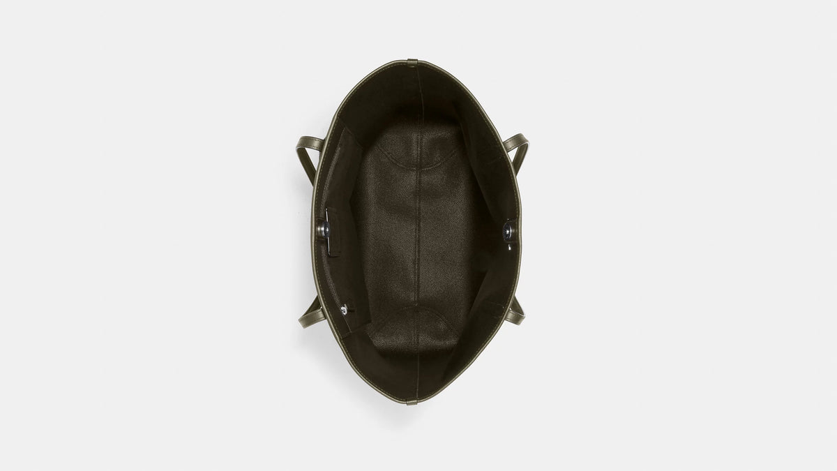 Signature Canvas Khaki Tote W340