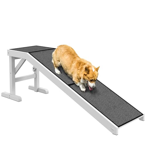 Natural 74" x 16" x 25" Dog Ramp with Non-Slip Carpet H363897