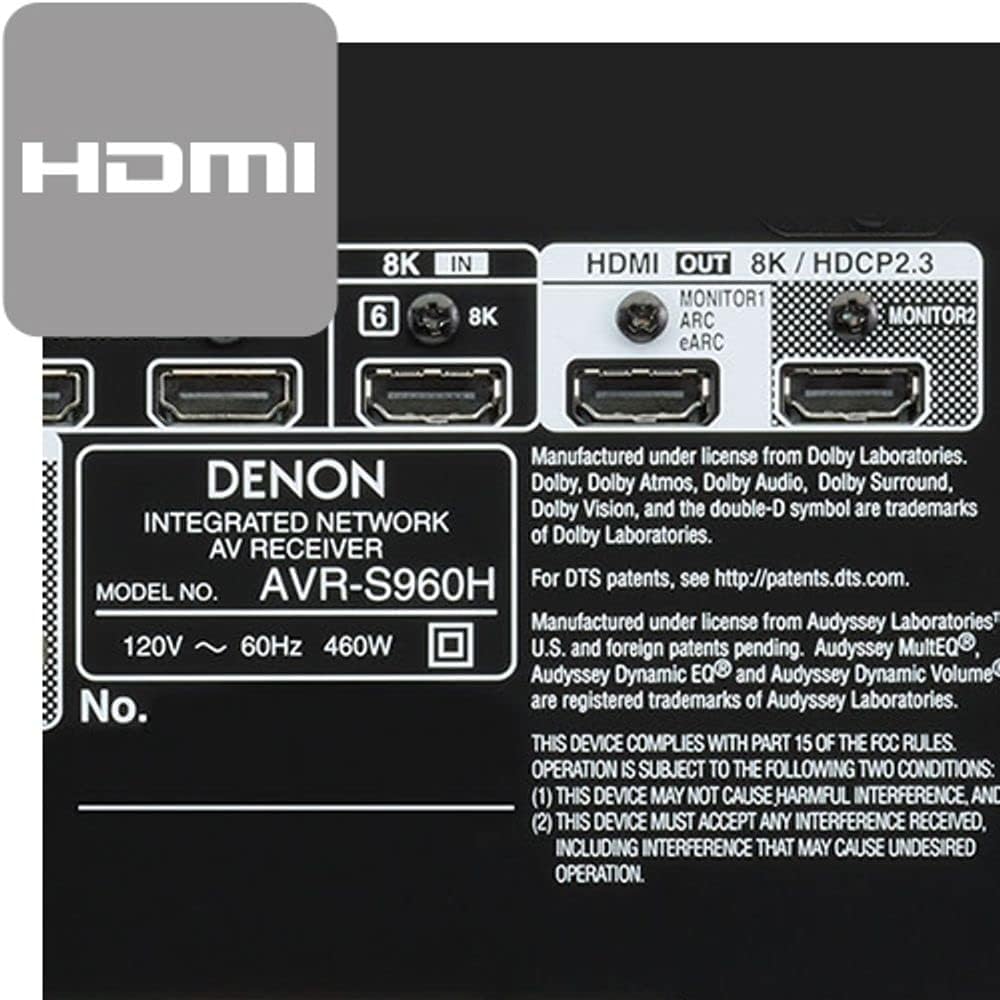 8K Ultra HD 7.2 Channel AV Receiver Black E189